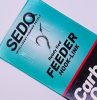 SEDO Carbon Carp Feeder - előkötött feeder horogelőke - 8-as horoggal, 0.10mm-es fonott damillal, 7mm-es csalitüskével (3db)