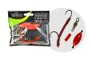 WIZARD MONSTER RIVER DOUBLE UPOSE PRO MONOBRAID RIG 4+4G 7/0+9/0 ROUND