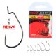 Offset Worm Big eye 2/0 5db/cs
