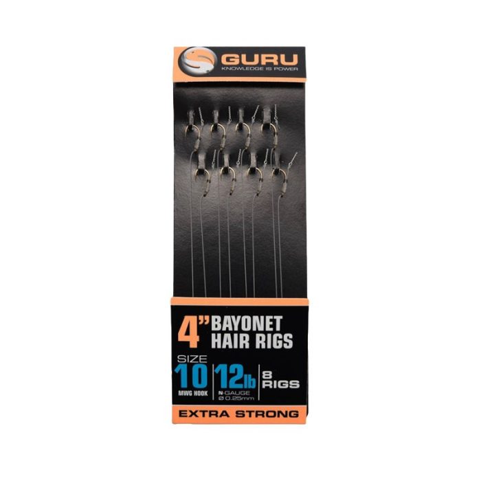 GURU Bayonet Ready Rigs 4"(10 cm) - 10 MWG - 12lb/0,25mm