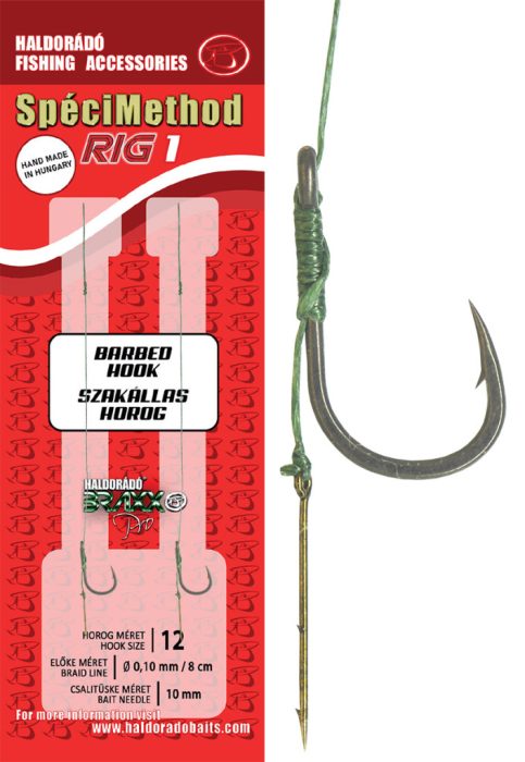 Haldorádó SpéciMethod Rig1 Braid 10 mm / 12 barbed FINE