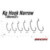 DECOY WORM 37 KG HOOK NARROW #3 NS BLACK 9PCS/BAG