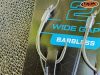 ROK STIFF RIG Wide Gape Barbless - 2db/csomag - előkötött szakáll nélküli horog - 4 - 0,40mm