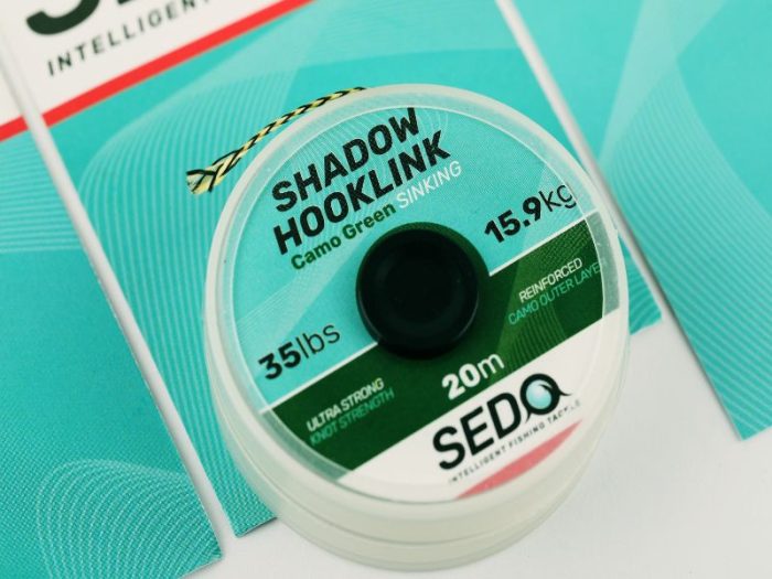 SEDO Shadow Hooklink - Fonott  Előke Zsinór Camo Green 15lbs - 6.8kg 20m