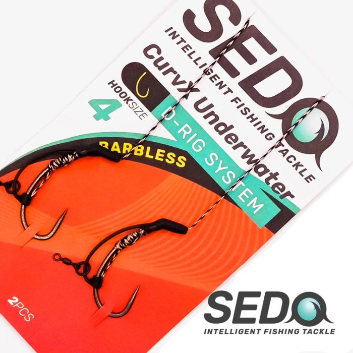 SEDO CurvX Underwater Barbless D Rig System Előkötött Bojlis Előke 4