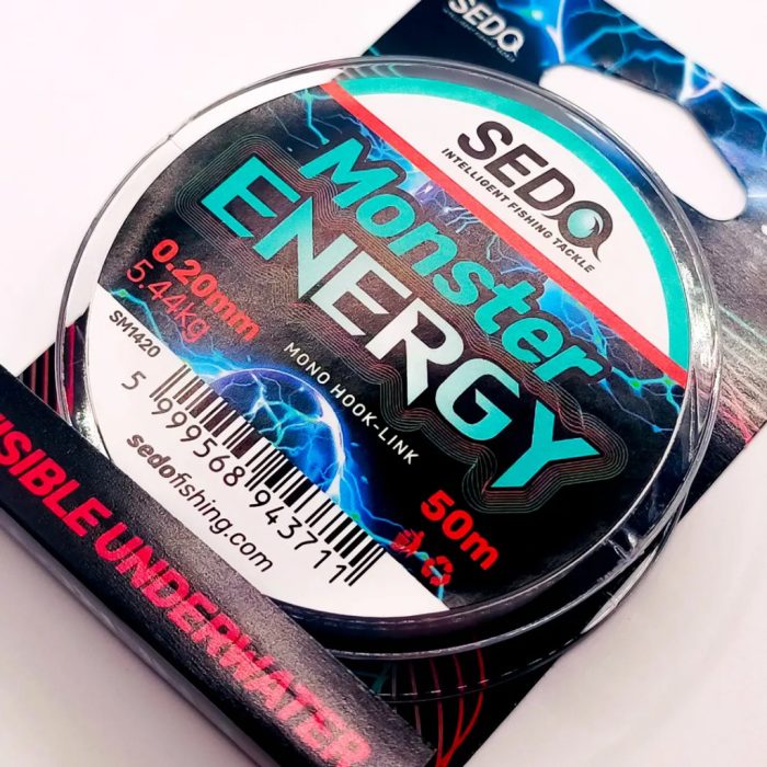 SEDO Monster Energy Monofil előkezsinór - 50m 0.18mm 4.40Kg 50m