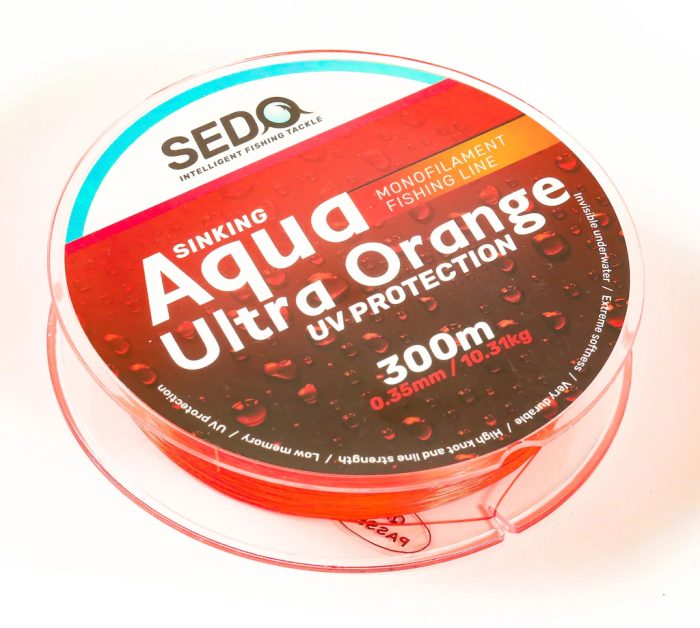 SEDO SEDO Aqua Ultra Orange  300 Méter Monofil  Horgász zsinór 0.225mm 5.15kg