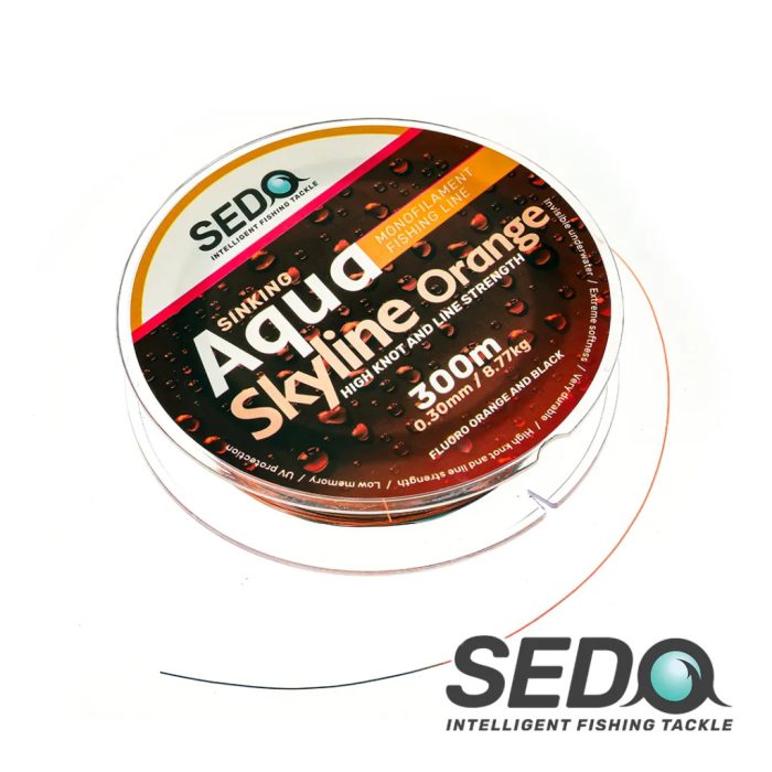 SEDO SEDO Aqua Skyline Orange 300 Méter Monofil Horgász Zsinór 0.225mm 5.15kg
