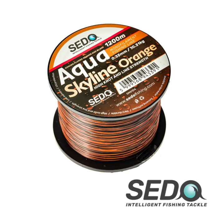 SEDO SEDO Aqua Skyline Orange 1200 Méter Monofil Horgász Zsinór 0.25mm 6.45kg