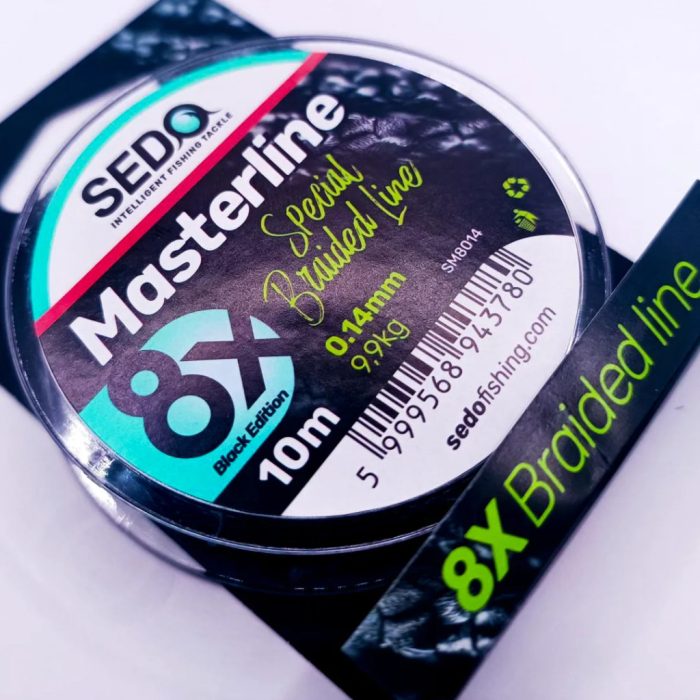 SEDO Masterline 8X Special Braid Line – Black Edition - 10m 0.08mm 4.9kg 10m