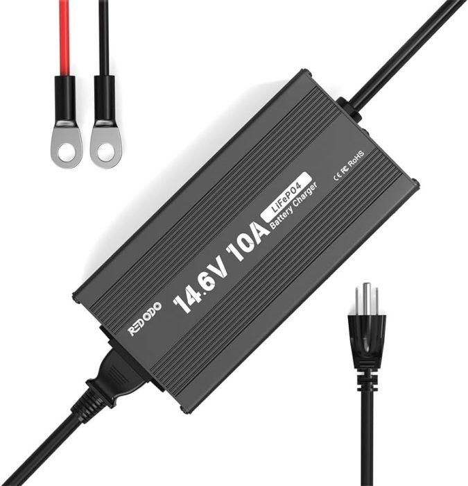 Redodo 14.6V 10A Lifepo4 akkumulátortöltő